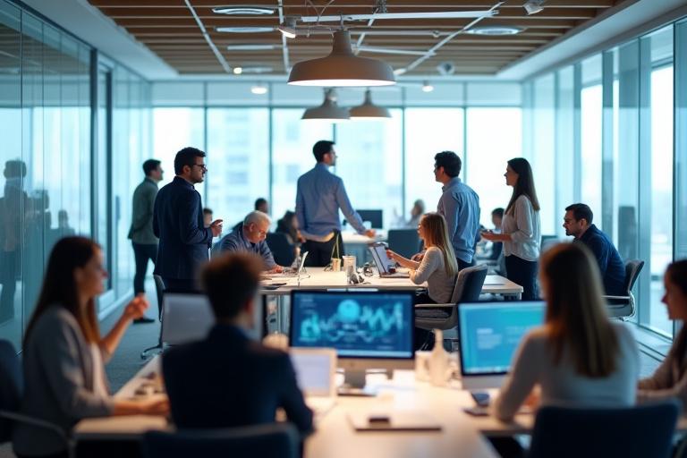 Nomad Payout team working in a modern office