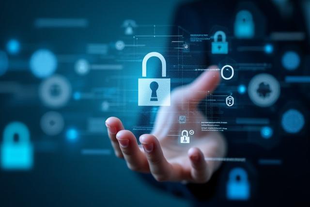 Trusted Financial Security with checkmarks and security icons